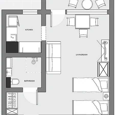 公寓 A Bright And Cozy In Kupittaa *